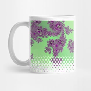 Purple Lace Fractal Art Mug